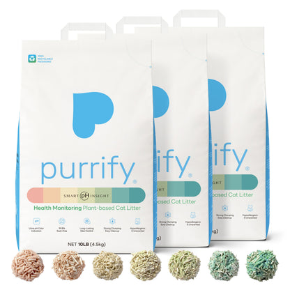 purrify® Smart pH Insight Plant-Based Clumping Cat Litter