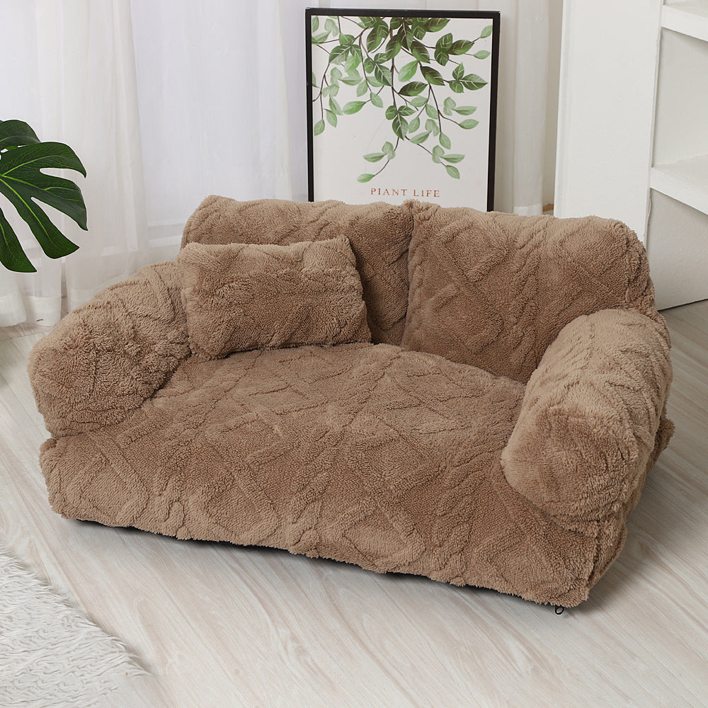 PawRelax™ Plush Bed 🐾 — Soft, Secure & Anxiety-Reducing - PAW Bolt