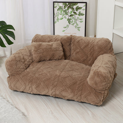 PawRelax™ Plush Bed 🐾 — Soft, Secure & Anxiety-Reducing - PAW Bolt