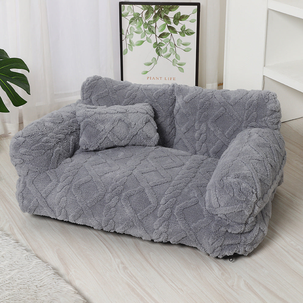 PawRelax™ Plush Bed 🐾 — Soft, Secure & Anxiety-Reducing - PAW Bolt