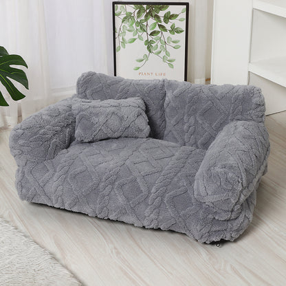 PawRelax™ Plush Bed 🐾 — Soft, Secure & Anxiety-Reducing - PAW Bolt