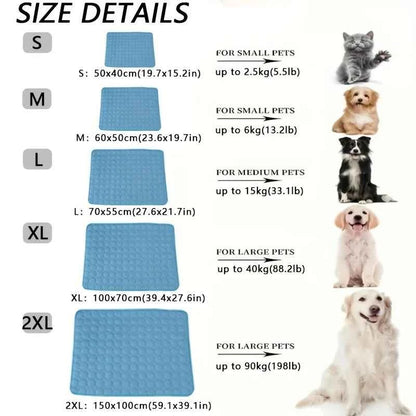 Self-Cooling Dog Mat For Small & Large Dogs – Washable Summer Pet Pad - PAW Bolt