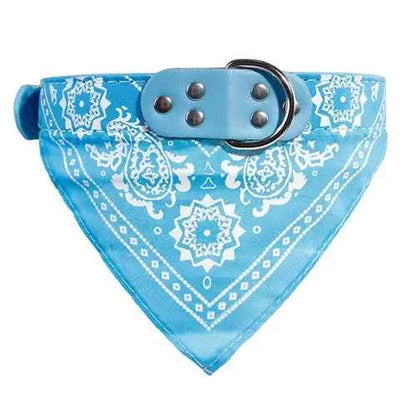 Adjustable Dog Bandana- Leather- Printed Soft Collar For Dog -Sizes S-XL-Scarf Collar For Chihuahua Puppy Pet Neckerchief-Collars/Leashes - PAW Bolt