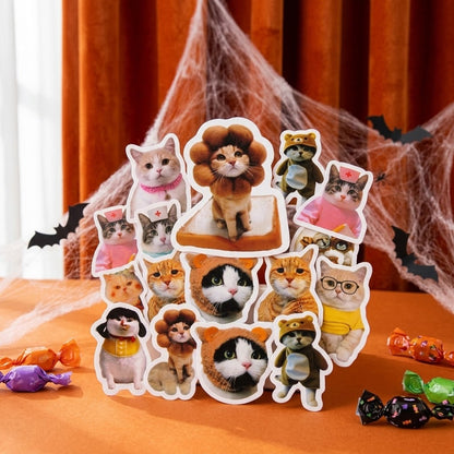 10/50/100pcs Funny Cat Stickers Cartoon Cute Decals Toy Stationery Guitar Phone Bicycle Laptop Luggage Car Graffiti Kids Sticker
