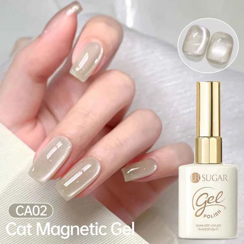 UR SUGAR 15ml Cat Magnetic Gel Nail Polish 30 Colors Semi Permanent Magnetic Gel UV/LED Soak Off Painting Vanrish Design - PAW Bolt