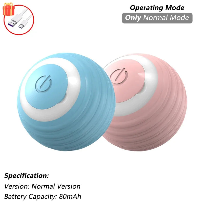 Cat Interactive Ball Toy Automatic Rolling Ball Faux Tail Rechargeable Smart Pet Electric Toy - PAW Bolt