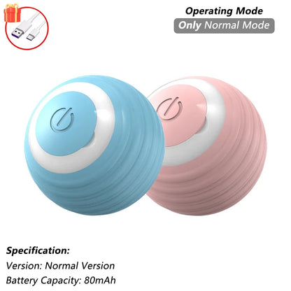 Cat Interactive Ball Toy Automatic Rolling Ball Faux Tail Rechargeable Smart Pet Electric Toy - PAW Bolt