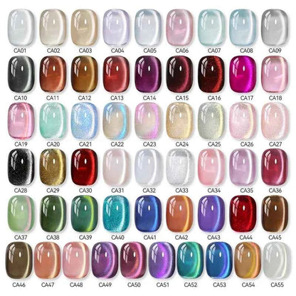 UR SUGAR 15ml Cat Magnetic Gel Nail Polish 30 Colors Semi Permanent Magnetic Gel UV/LED Soak Off Painting Vanrish Design - PAW Bolt