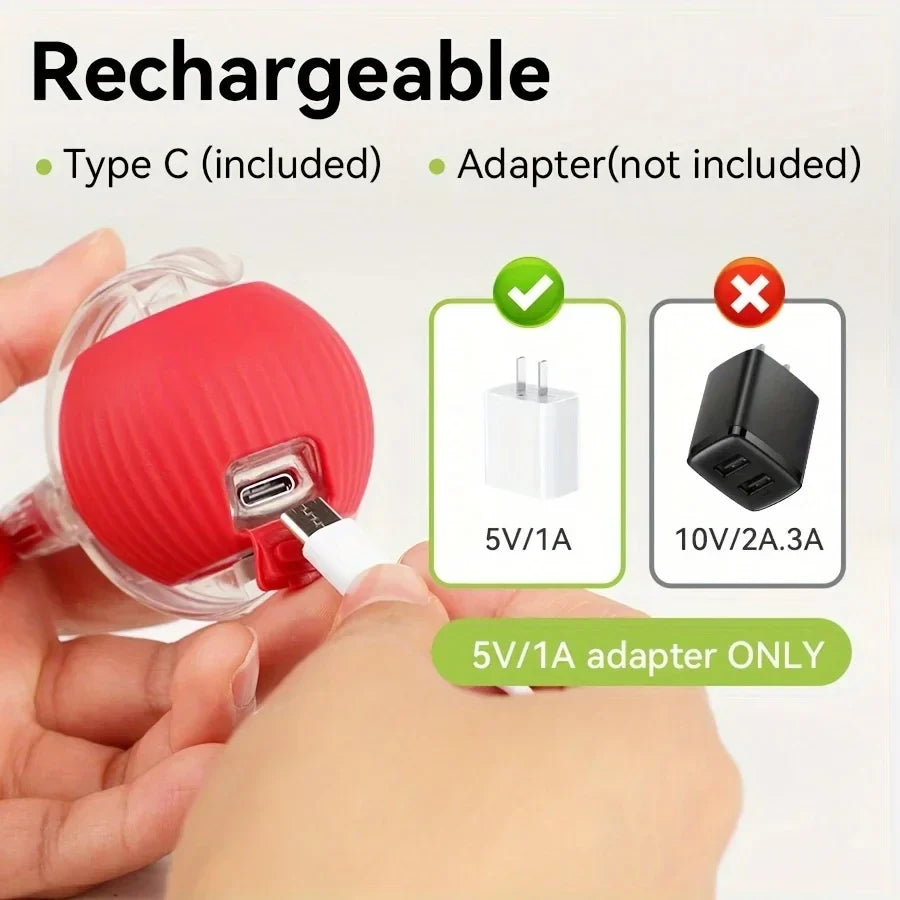 Cat Interactive Ball Toy Automatic Rolling Ball Faux Tail Rechargeable Smart Pet Electric Toy - PAW Bolt
