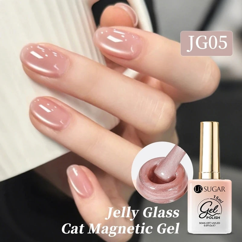 UR SUGAR 15ml Cat Magnetic Gel Nail Polish 30 Colors Semi Permanent Magnetic Gel UV/LED Soak Off Painting Vanrish Design - PAW Bolt