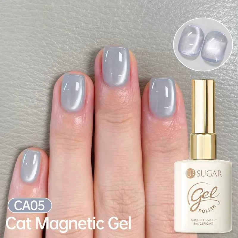 UR SUGAR 15ml Cat Magnetic Gel Nail Polish 30 Colors Semi Permanent Magnetic Gel UV/LED Soak Off Painting Vanrish Design - PAW Bolt