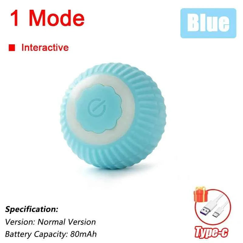 Interactive Automatic Cat Ball Toy – Rechargeable Rolling Mouse Toy for Cats & Dogs