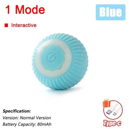 Interactive Automatic Cat Ball Toy – Rechargeable Rolling Mouse Toy for Cats & Dogs