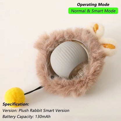 Cat Interactive Ball Toy Automatic Rolling Ball Faux Tail Rechargeable Smart Pet Electric Toy - PAW Bolt
