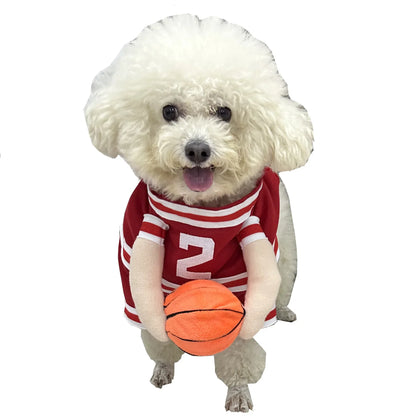 Pet Basketball Uniform – Cute Sport Costume for Small Dogs & Cats