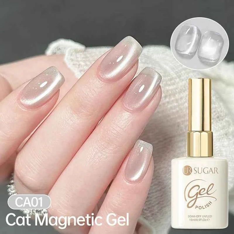 UR SUGAR 15ml Cat Magnetic Gel Nail Polish 30 Colors Semi Permanent Magnetic Gel UV/LED Soak Off Painting Vanrish Design - PAW Bolt