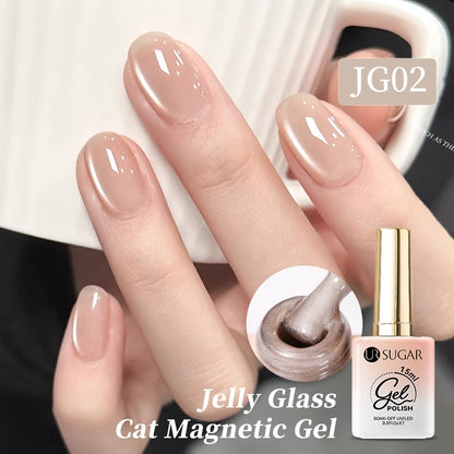 UR SUGAR 15ml Cat Magnetic Gel Nail Polish 30 Colors Semi Permanent Magnetic Gel UV/LED Soak Off Painting Vanrish Design - PAW Bolt