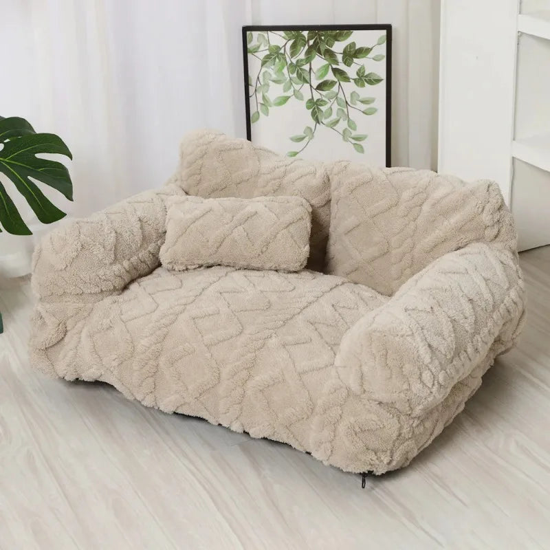 PawRelax™ Plush Bed 🐾 — Soft, Secure & Anxiety-Reducing - PAW Bolt