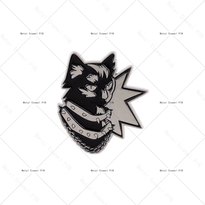 Van Gogh Starry Night Cat Enamel Brooches Cute Cat Lapel Pins Badge on Backpack Costume Accessories Fashion Jewelry Gifts