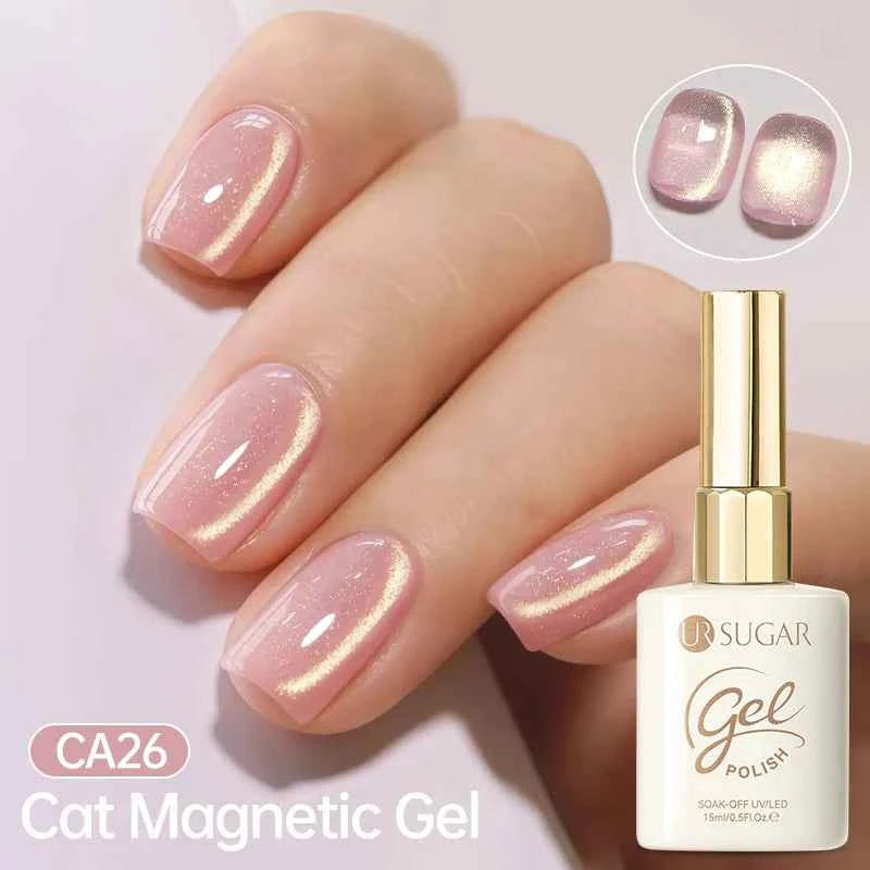 UR SUGAR 15ml Cat Magnetic Gel Nail Polish 30 Colors Semi Permanent Magnetic Gel UV/LED Soak Off Painting Vanrish Design - PAW Bolt