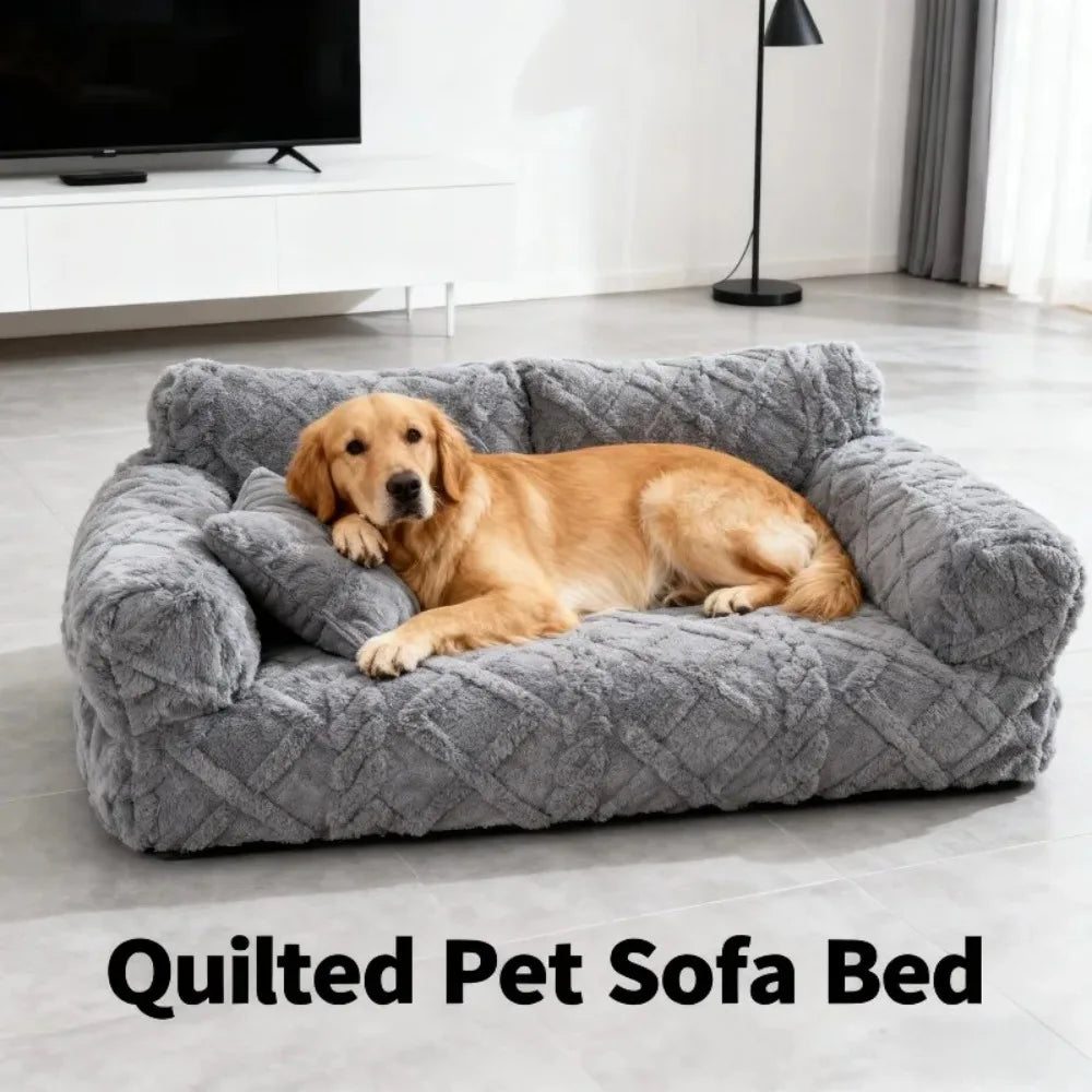 PawRelax™ Plush Bed 🐾 — Soft, Secure & Anxiety-Reducing - PAW Bolt