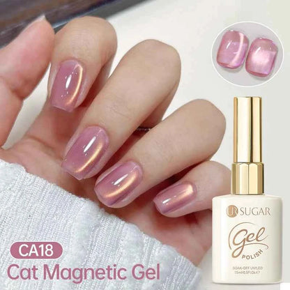 UR SUGAR 15ml Cat Magnetic Gel Nail Polish 30 Colors Semi Permanent Magnetic Gel UV/LED Soak Off Painting Vanrish Design - PAW Bolt