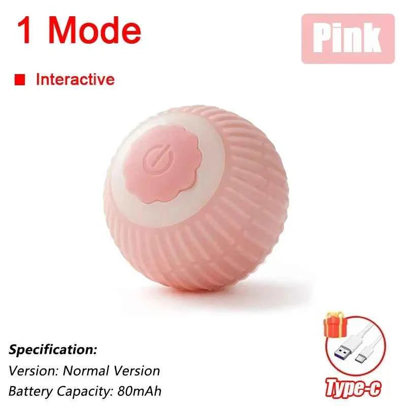 Interactive Automatic Cat Ball Toy – Rechargeable Rolling Mouse Toy for Cats & Dogs