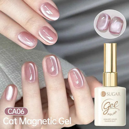 UR SUGAR 15ml Cat Magnetic Gel Nail Polish 30 Colors Semi Permanent Magnetic Gel UV/LED Soak Off Painting Vanrish Design - PAW Bolt