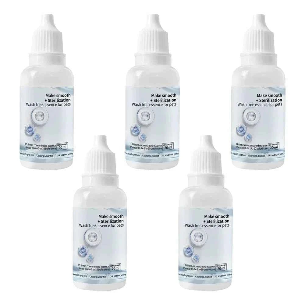 3-5pcs Cat Steam Brush Wash Free Essence Hair Serum Animal Grooming Essence Cat Dog Depilation for Cat Steamy Brush Pet Cleaning - PAW Bolt