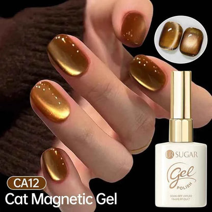 UR SUGAR 15ml Cat Magnetic Gel Nail Polish 30 Colors Semi Permanent Magnetic Gel UV/LED Soak Off Painting Vanrish Design - PAW Bolt