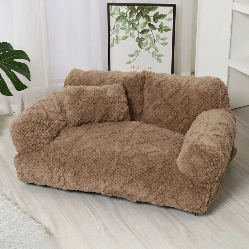 PawRelax™ Plush Bed 🐾 — Soft, Secure & Anxiety-Reducing - PAW Bolt