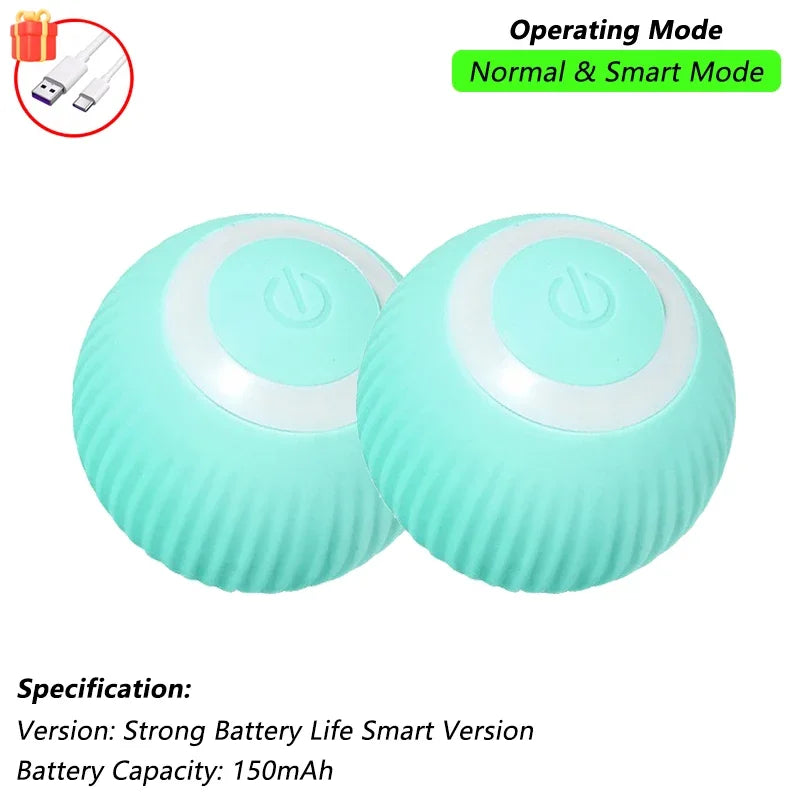 Cat Interactive Ball Toy Automatic Rolling Ball Faux Tail Rechargeable Smart Pet Electric Toy - PAW Bolt