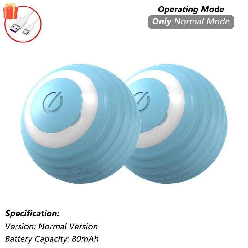 Cat Interactive Ball Toy Automatic Rolling Ball Faux Tail Rechargeable Smart Pet Electric Toy - PAW Bolt