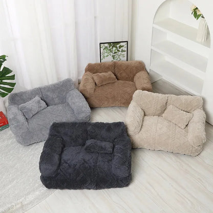 PawRelax™ Plush Bed 🐾 — Soft, Secure & Anxiety-Reducing - PAW Bolt