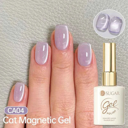 UR SUGAR 15ml Cat Magnetic Gel Nail Polish 30 Colors Semi Permanent Magnetic Gel UV/LED Soak Off Painting Vanrish Design - PAW Bolt