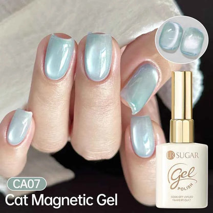 UR SUGAR 15ml Cat Magnetic Gel Nail Polish 30 Colors Semi Permanent Magnetic Gel UV/LED Soak Off Painting Vanrish Design - PAW Bolt