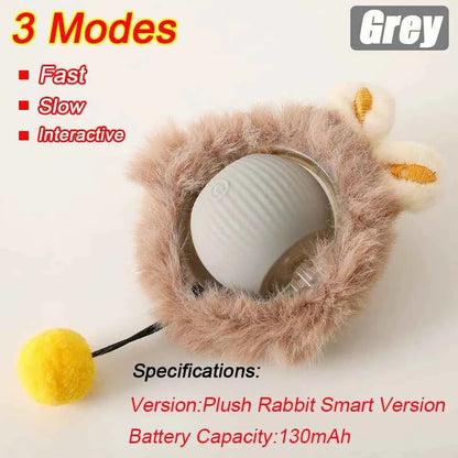 Interactive Automatic Cat Ball Toy – Rechargeable Rolling Mouse Toy for Cats & Dogs