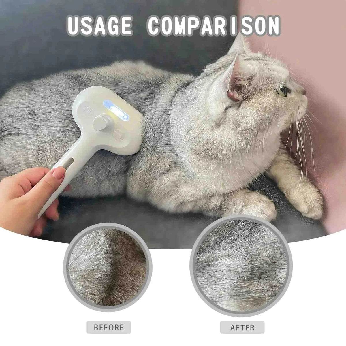 AquaGroom™ Brush 🐾💦 — Detangle & Freshen in One Step