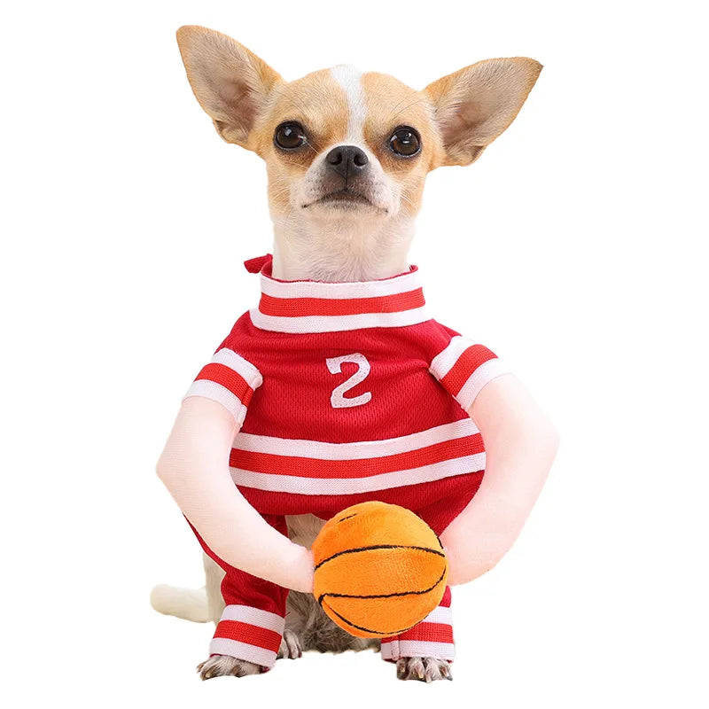 Pet Basketball Uniform – Cute Sport Costume for Small Dogs & Cats