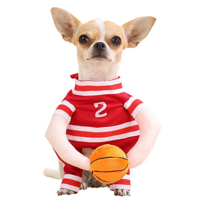 Pet Basketball Uniform – Cute Sport Costume for Small Dogs & Cats
