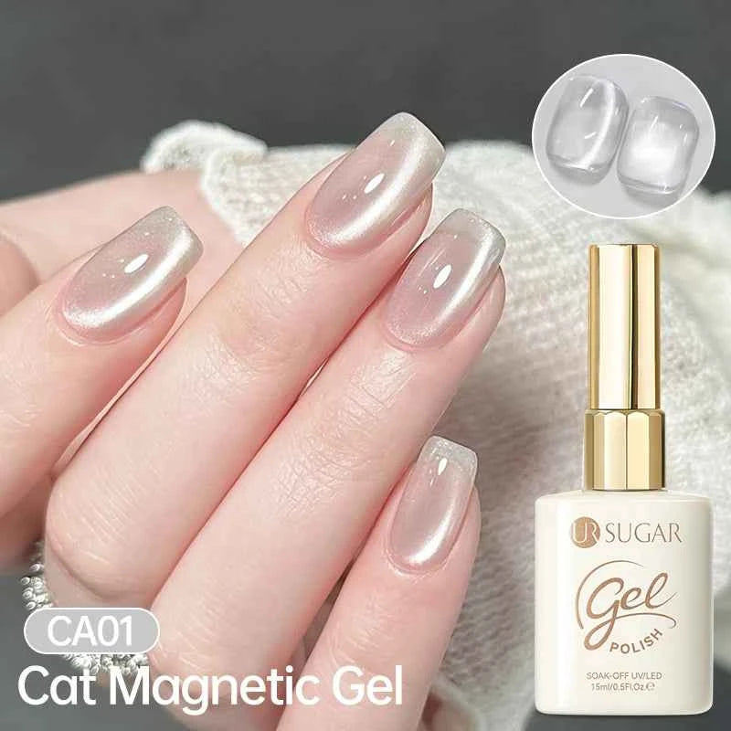 UR SUGAR 15ml Cat Magnetic Gel Nail Polish 30 Colors Semi Permanent Magnetic Gel UV/LED Soak Off Painting Vanrish Design - PAW Bolt