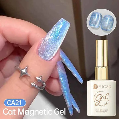 UR SUGAR 15ml Cat Magnetic Gel Nail Polish 30 Colors Semi Permanent Magnetic Gel UV/LED Soak Off Painting Vanrish Design - PAW Bolt