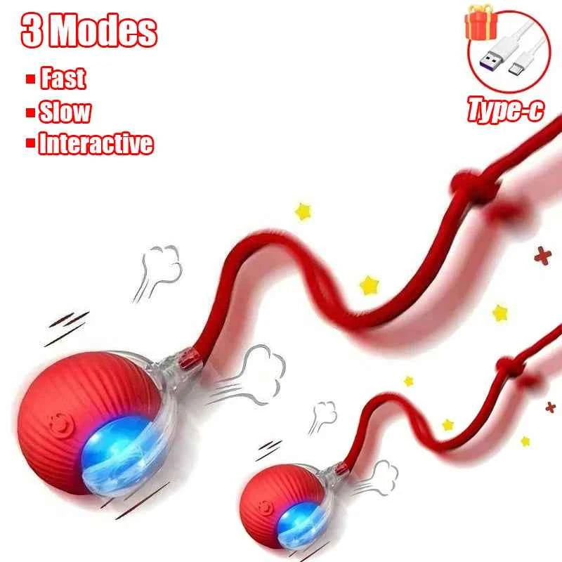 Interactive Automatic Cat Ball Toy – Rechargeable Rolling Mouse Toy for Cats & Dogs