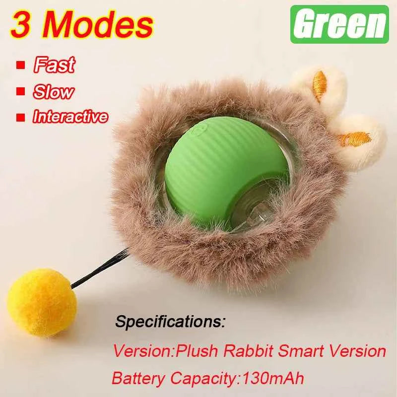 Interactive Automatic Cat Ball Toy – Rechargeable Rolling Mouse Toy for Cats & Dogs