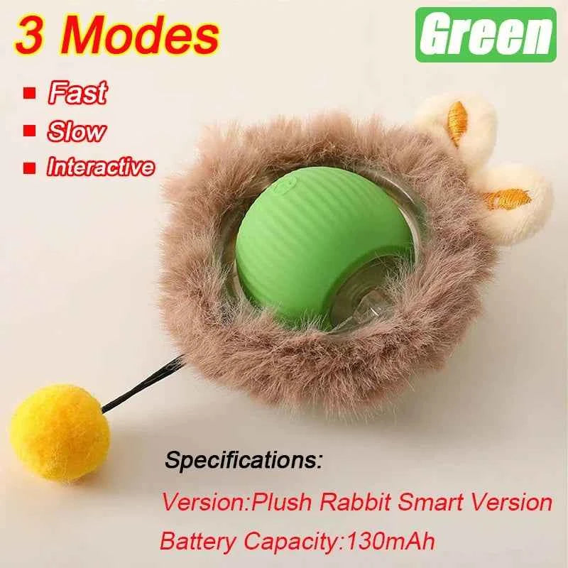 Interactive Automatic Cat Ball Toy – Rechargeable Rolling Mouse Toy for Cats & Dogs