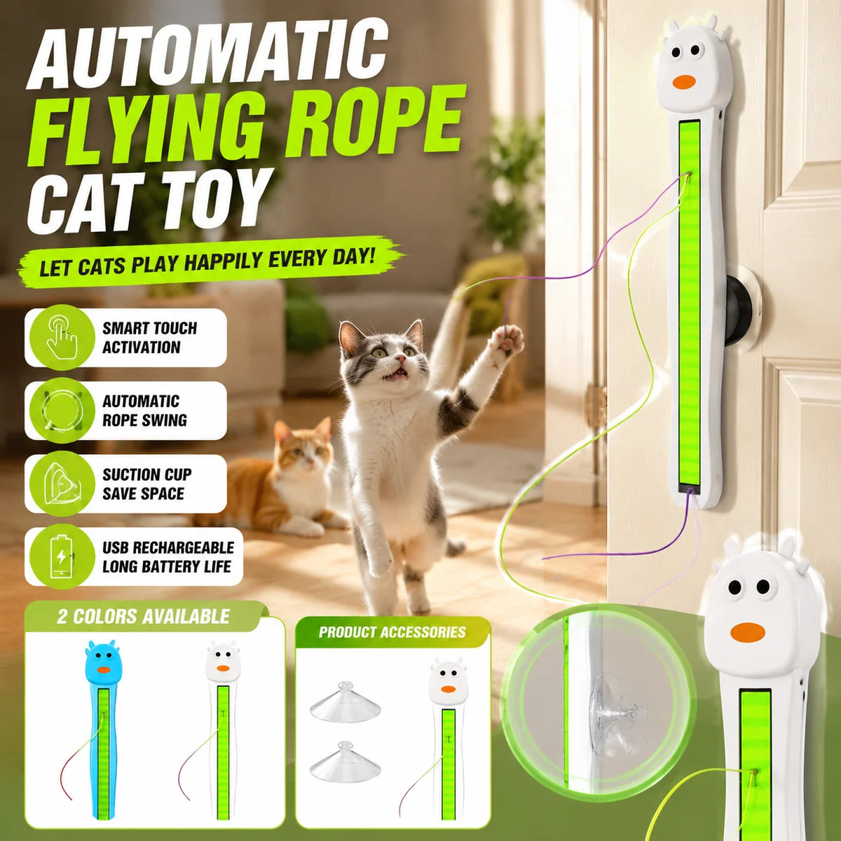 PurrChase™ Cat Toy 🐱🎉 — Endless Fun, Happy Cats - PAW Bolt