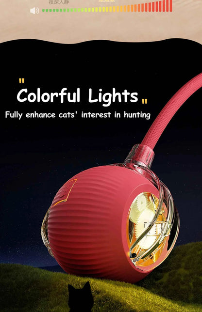 Interactive Automatic Cat Ball Toy – Rechargeable Rolling Mouse Toy for Cats & Dogs