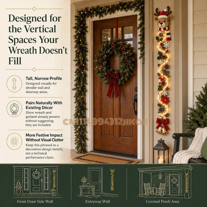 MerryCascade™ Door Hanger 🎅✨ — Glowing Christmas Cheer