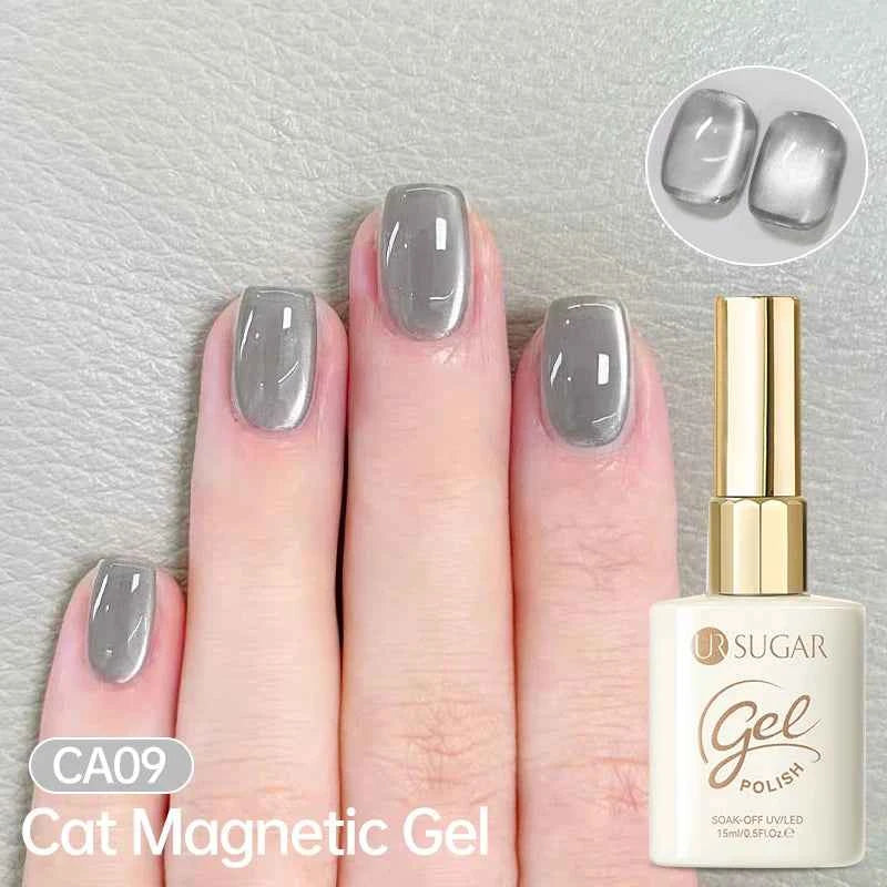 UR SUGAR 15ml Cat Magnetic Gel Nail Polish 30 Colors Semi Permanent Magnetic Gel UV/LED Soak Off Painting Vanrish Design - PAW Bolt