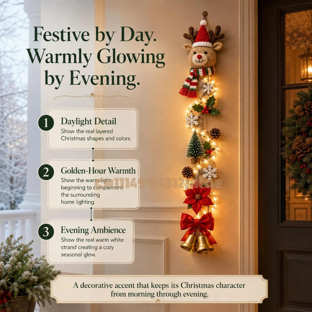 MerryCascade™ Door Hanger 🎅✨ — Glowing Christmas Cheer